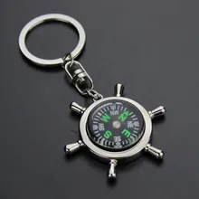 Лидер продаж брелок с компасом металлический компас штурвал компас рулевое колесный компас G-085