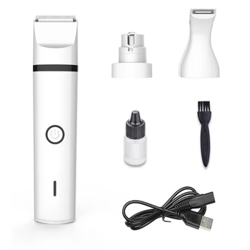 

3 in 1 Pet Grooming Machine Dog Cat Hair Trimmer USB Rechargeable Pets Clippers Nail Grinding & Hair Trimmer & Foot Hair