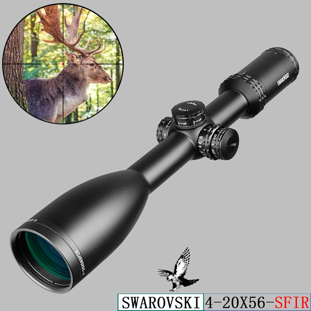 Swarovskl 4 20x56 SFIR оптические прицелы Mil Dot Glass Crosshairs охотничьи Оптика прицел