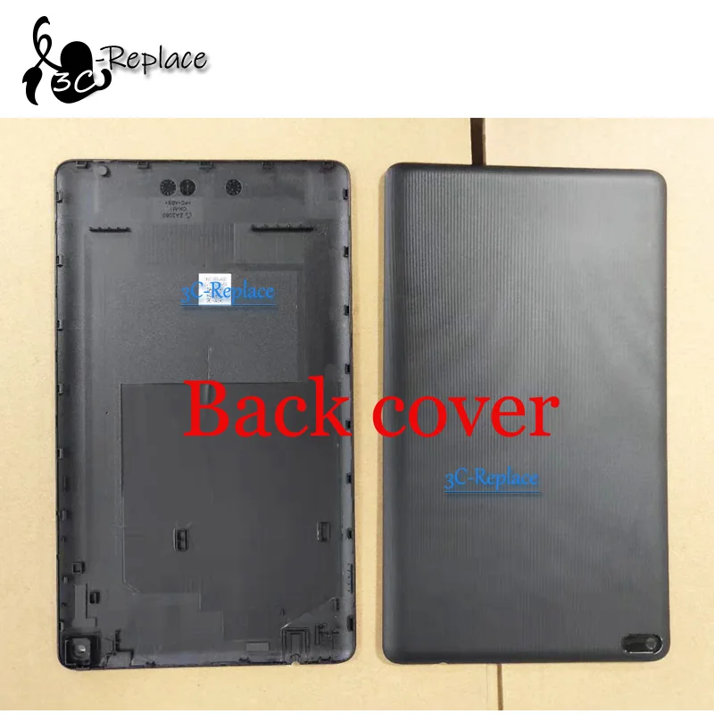 Для lenovo Tab E8 8 TB-8304F1 TB-8304F TB 8304 задняя крышка батарейного отсека Корпус корпуса заднее стекло или корпус передней рамы - Цвет: Black Back Cover