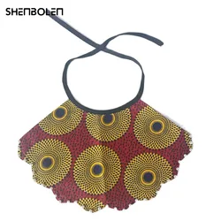 Bavoir en coton doux pour bébé, imprimé Ankara, mignon, écharpe triangulaire, confortable, bavette et dentition, serviette de salive, 5 pièces 