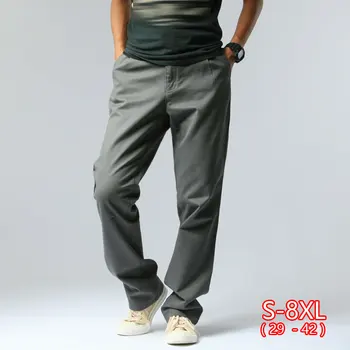 

Spring And Autumn Casual Pants Men Loose Large Size Overalls Men's Cargo Cotton Trousers Plus Size Loose