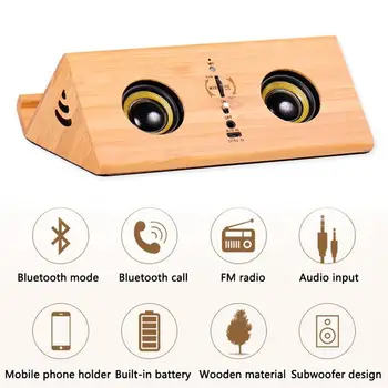 

Bluteeth Induction Speaker Tablet Stand Mobile Phone Ipad Solid Stents Wood For Iphone8 Wireless Cellphone Au Sound Support
