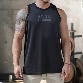 

2020 Brand Mesh Breathable Quick drying Clothing Fitness Tank Top Men Muscle Sleeveless Vest Man Bodybuilding Stringer Tank Top