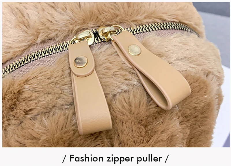 brandnew quality autumn cute rabbit ears plush cartoon backpack student casual backpack large capacity fashion shoulder bag