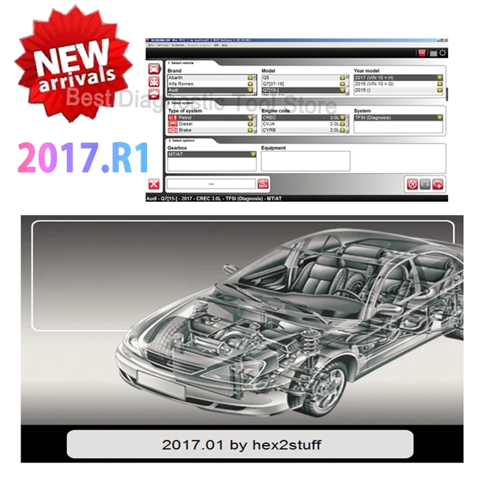 2021 Новое поступление 2017.R3 / R1 2016.r0 генератор ключей vd ds150e cdp с Bluetooth для