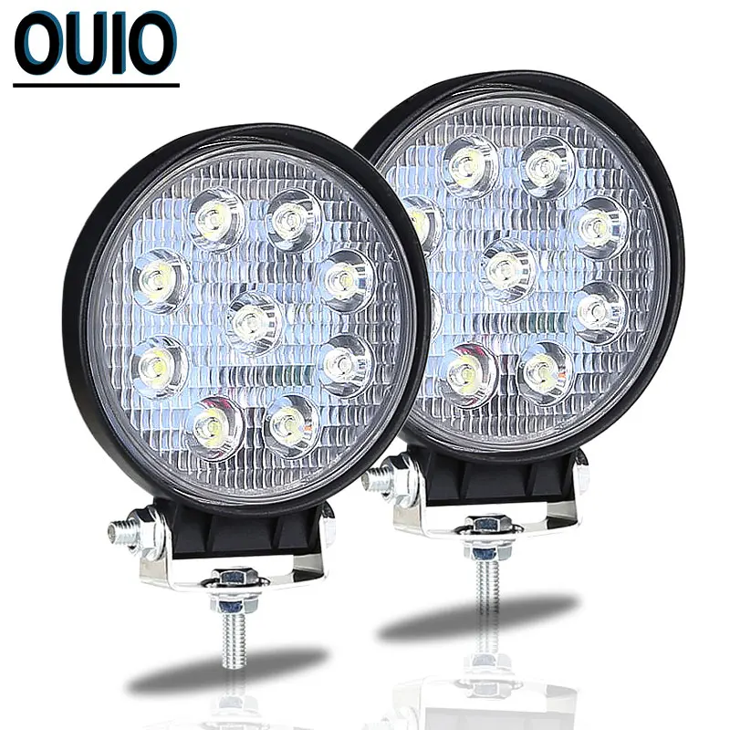 Круглая квадратная внедорожный светодиодный светильник панели 27W 4 &quotрабочий