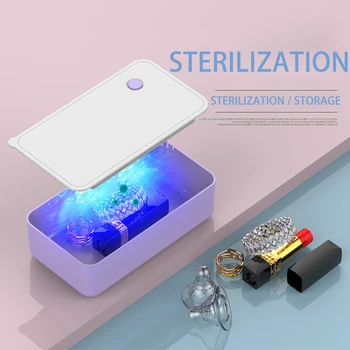 

Nail UV Ozone Phone Sterilizer Box Multifunction Disinfection Underwear Phone Makeup Bactericidal Jewelry Clean Disinfection