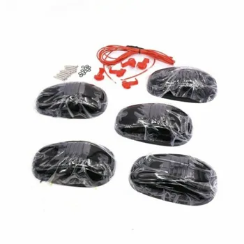 

ABS Cab Roof Lights 142x42x45mm 5pcs Amber 12-LED Top Marker Running Lamp