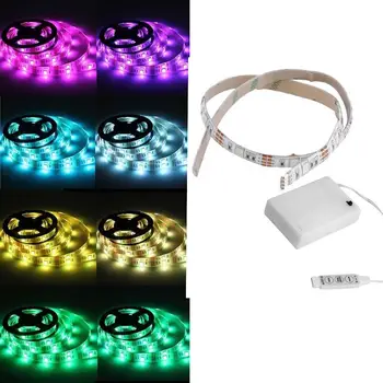 

50cm 4.5V 5050 RGB Waterproof LED Flexible Strip Light Battery Powered Part 50cm 4.5V 5050 RGB Waterproof LED