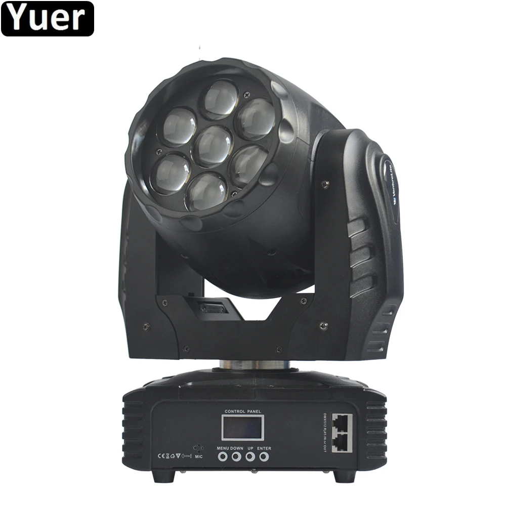 

7x12W High Power RGBW 4IN1 LED Beam Wash Eyes Bee Moving Head Light DMX512 Sound 5/16 Channels Stage DJ Disco Party Lighting
