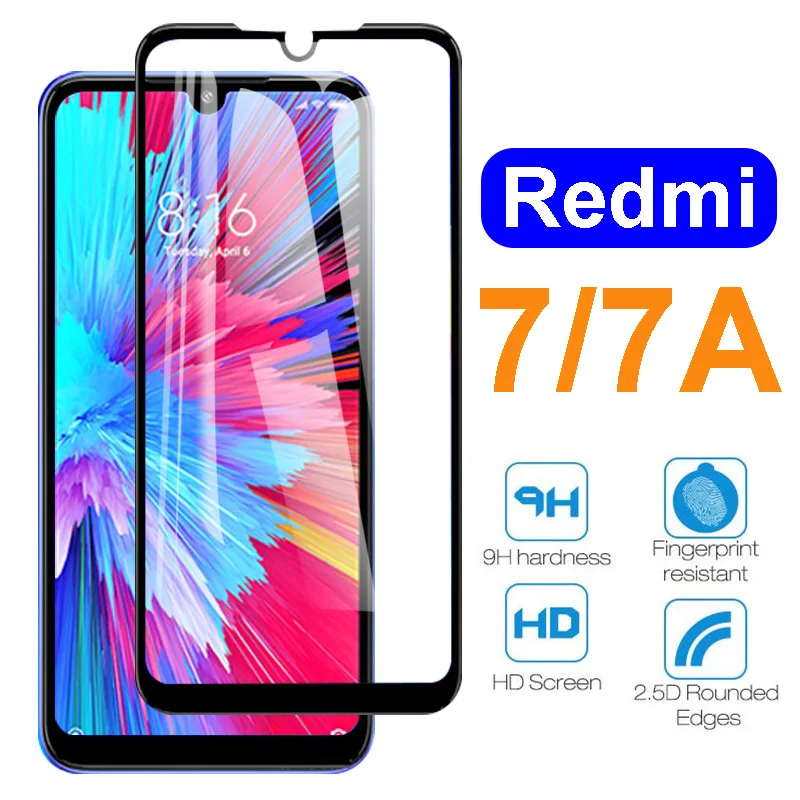 Redmi 7 7A A стекло для xiaomi ksio mi Защитная закаленная пленка экрана красный read redmi 7a armored