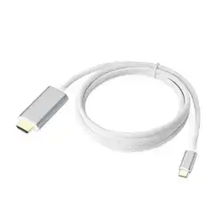 USB 3,1 к HDMI 4K Кабель-адаптер 2M type C к HDMI кабель для MacBook для samsung Galaxy S9/S8/Note 9 для huawei USB-C HDMI