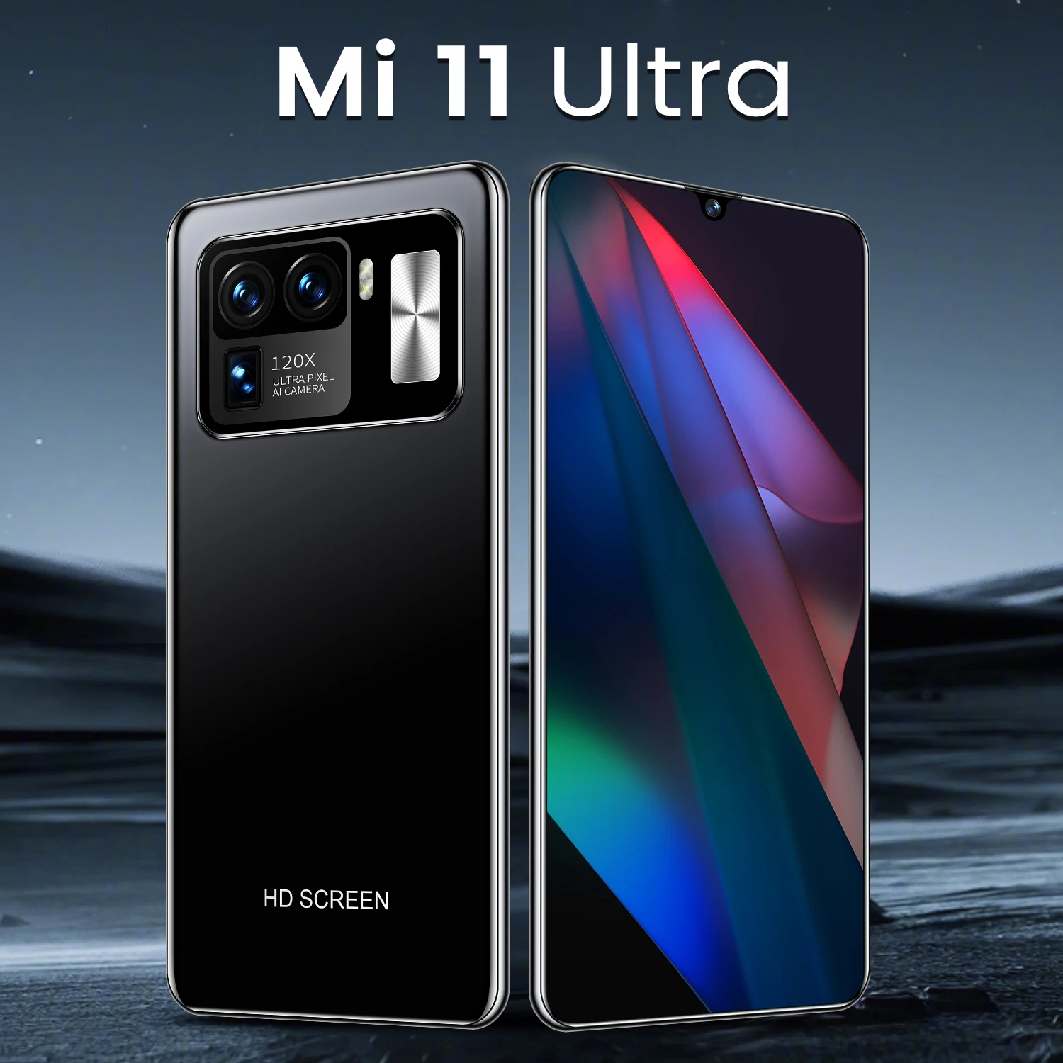 Global Version Mi 11 Ultra 6.7 Inch 8+512GB Dual SIM+SD 10 Core Smart Phone Face Fingerprint Unlock 6800mAh Mobile Cell Phone