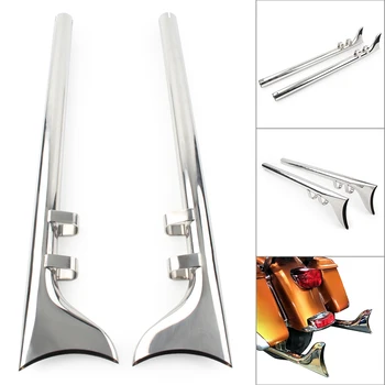 

36" Motorcycle Fishtail Drag Pipe Slip On Mufflers Exhaust For Harley Touring 1995-2009 2010 2011 2012 2013 2014 2015 2016 Steel