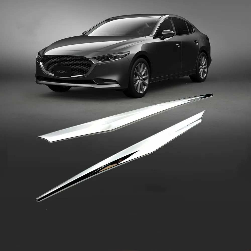 Автомобильные аксессуары ABS Хромированная Крышка багажника Крышка отделка полосы для Mazda 3