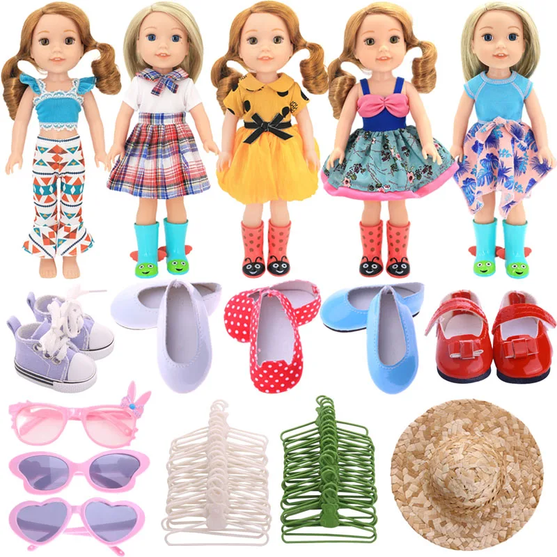 Doll Clothes Shoes Sunglasses Hat Accessories For 14.5 Inch Nancy Wellie Wisher&32-34 Cm Paola Reina&&1/4BJD Blythe Doll Gir`s doll accessories doll clothes plush doll accessories barbie doll clothes
