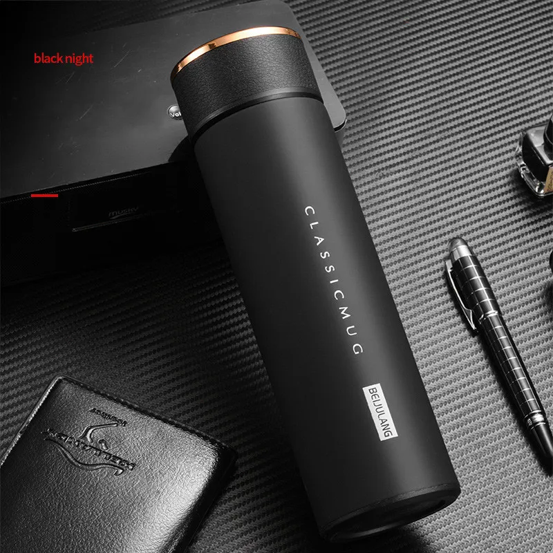 500 мл Термос Термосы температурный дисплей 304 нержавеющая сталь моя Горячая бутылка для воды для путешествий кофейная кружка чайная кружка для молока Термокружка