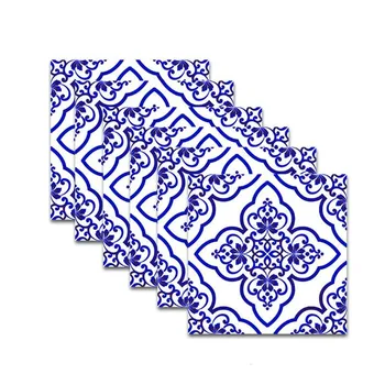 

6Pcs 20CM Mosaic Tile Stickers PVC Self Adhesive Waterproof Tile Wall Sticker Wall Art Mural for Bathroom Kitchen Home Decor