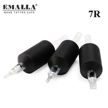 20 шт 25 мм стерилизованные одноразовые 7RT ручки для татуировки с четкими длинными наконечниками круглая трубка для тату иглы поставка машины