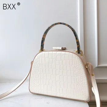 

[BXX] PU Leather Crossbody Bags For Women 2020 Spring New Acrylic Shoulder Messenger Bag Lady Travel Purses and Handbags HK664