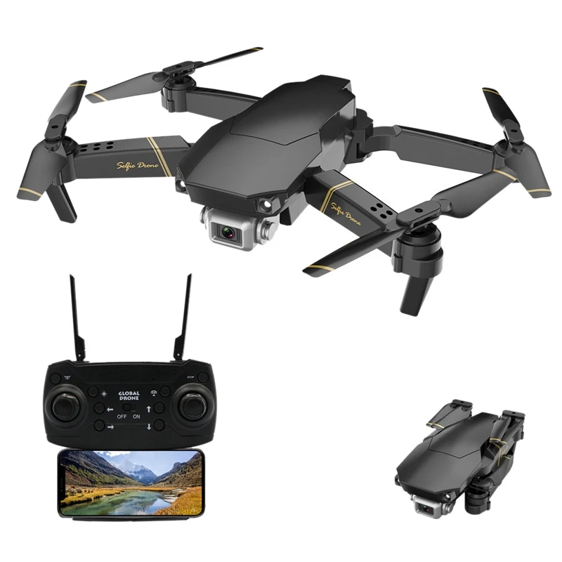 

Gd89 Wifi Fpv 480P Hd Aerial Drone Camera Height-Maintaining Mode Collapsible Rc Drone 2.4Ghz Anti-Jamming Technology