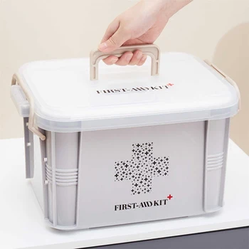 

European style family children baby small medicine home large medical first aid box medical medicine box WF1109