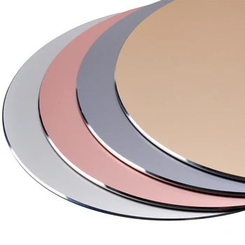 

1Pc 6 Colors Aluminium Alloy Waterproof Round Desktop Gaming Mouse Mat Pad Computer Accessory Suitable For Office