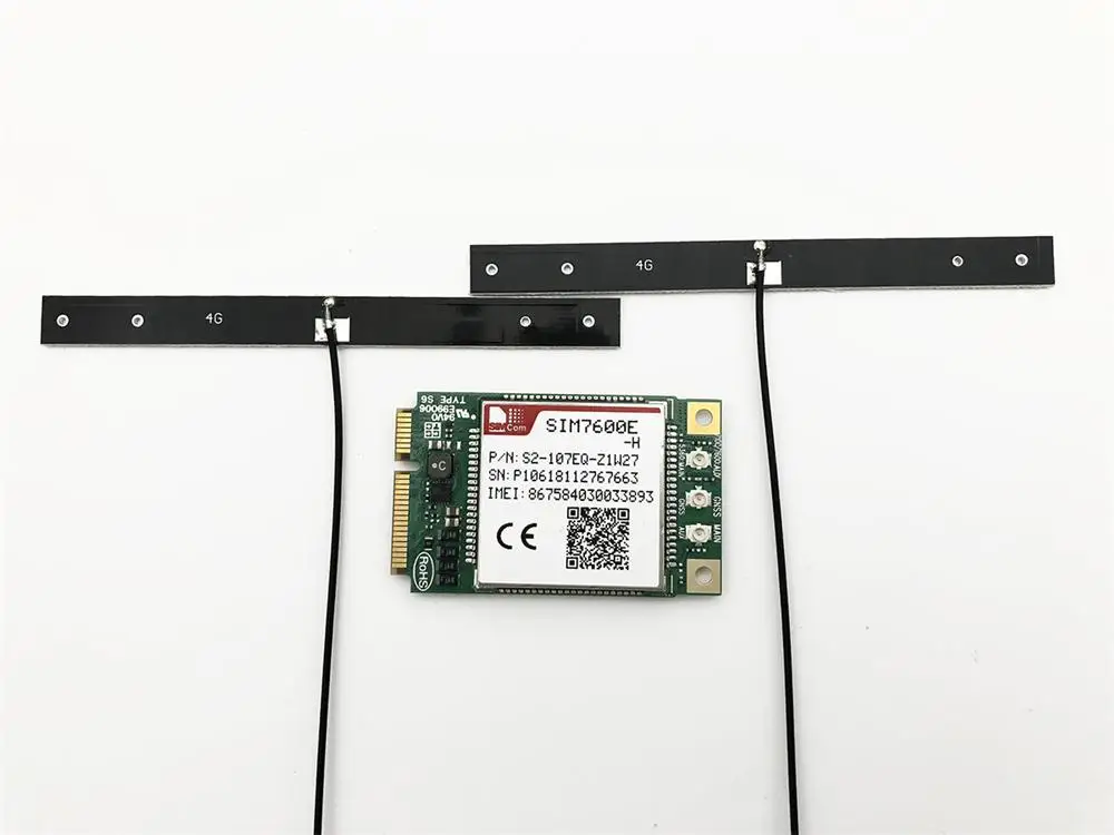 Package 3 SIMCOM SIM7600E-H Mini PcieA WITH AUDIO CAT4 LTE-FDD module SIM7600 Muti Band compeititive with mikrotik - Color: Package 3