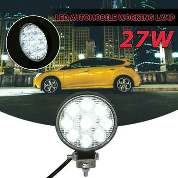 

Car Auto LED Working Fog Light Off Road Vehicle Lamp 27W Round Waterproof Parts