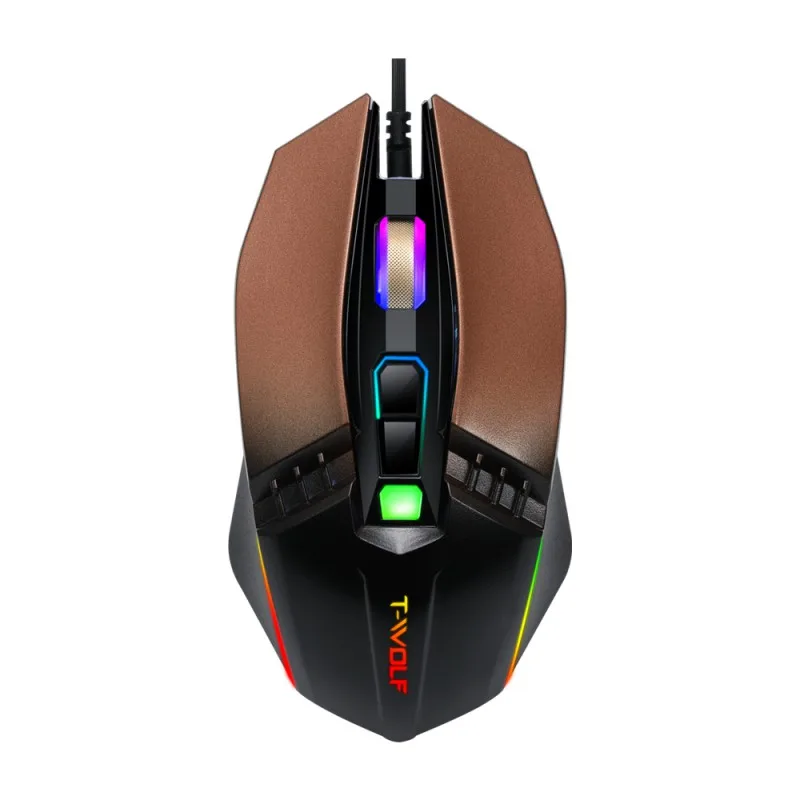 Высокое качество компьютерные USB Проводная RGB игровая Мышь портативных ПК USB Эргономичный оптический с подсветкой мышей с 7 цветов светодиодный Подсветка