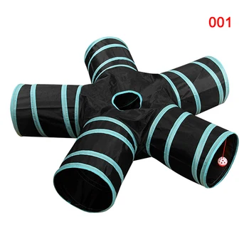 

5 Way Pet Cat Toy Tunnel Collapsible Foldable Play Game Tube for Training Indoor Outdoor PAK55