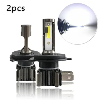 

DC 12V/24V 2pcs H4 9003 HB2 6000K Super White 7000LM LED Light Headlight Bulbs Kit High Low Beam Universal