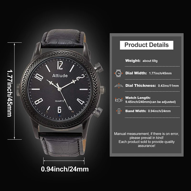 Full HD 1080P Video Recorder Mini Camera Watch with Cameras