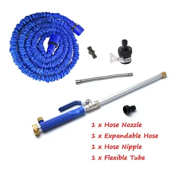 

18" Aluminium High Pressure Power Car Washer Spray Nozzle Water Gun Hose w/ 20cm Water Pipe Auto Cleaning Tool Set