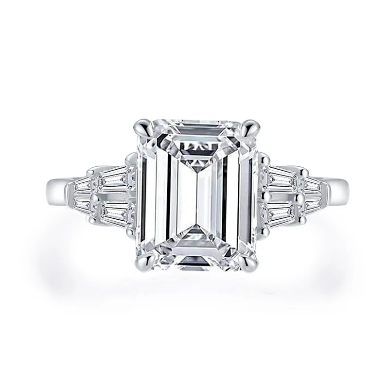 Yb6323обручальное кольцо S925sterling silver SONA обручальное кольцо 3ct основной камень