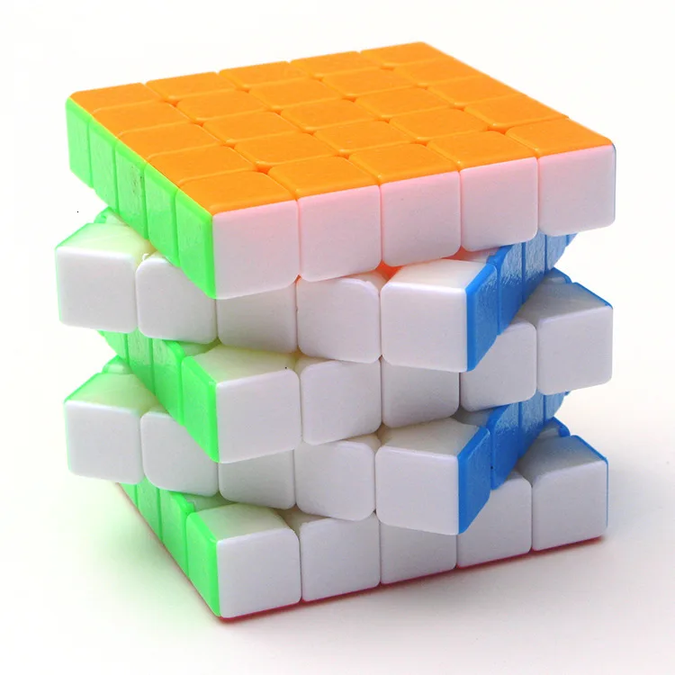Драгоценность пять шагов магический скоростной кубик Рубикс Striae Цвет 5x5x5 Гладкий Магический кубик не выцветает Избегайте наклейки игрушки Alpinia Oxyphylla