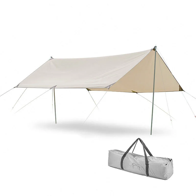 2021 new Outdoor Ultra Light Camping Canopy 4-6 Person Family PU 3000+ Waterproof Awning Tarp Tent Portable Equipment | Спорт и
