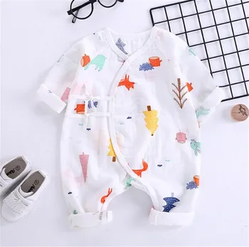 

0-9Month cotton Newborn Infant Baby Boy Girl Clothes Cartoon Back Wing Little Angel Romper Jumpsuit Playsuit Clothing