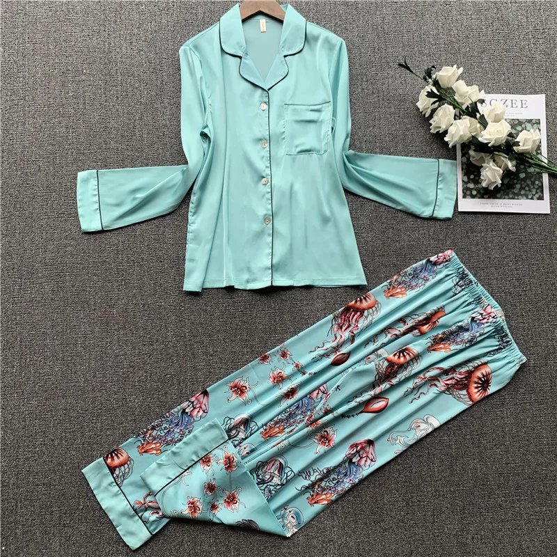 2020-Pyjamas-Women-Satin-Pajamas-Sets-With-Pants-Flower-Print-Long-Sleeve-Silk-Sleepwear-Pijama-Mujer.jpg_ (1)