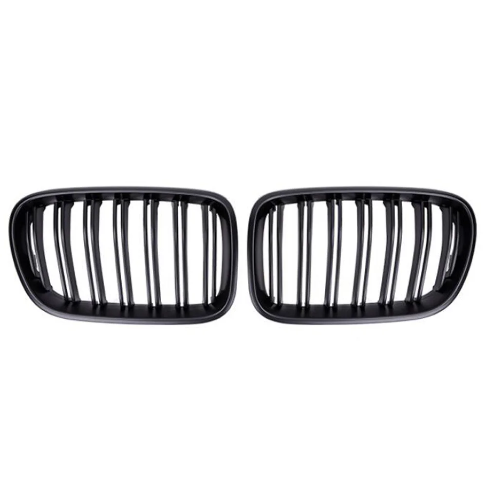 car fenders 1Pair Front Kidney Grilles Matte Gloss Black For BMW X3 F25 2010 2011 2012 2013 Replacement Racing Bumper Car Styling car air vent cover Exterior Parts