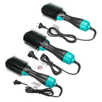

Professional 3 in 1 Electric Hair Dryer Comb Infrared Negative Ion Hot Air Comb Straight Curling Hair Comb Hairdryer EU/US/AU
