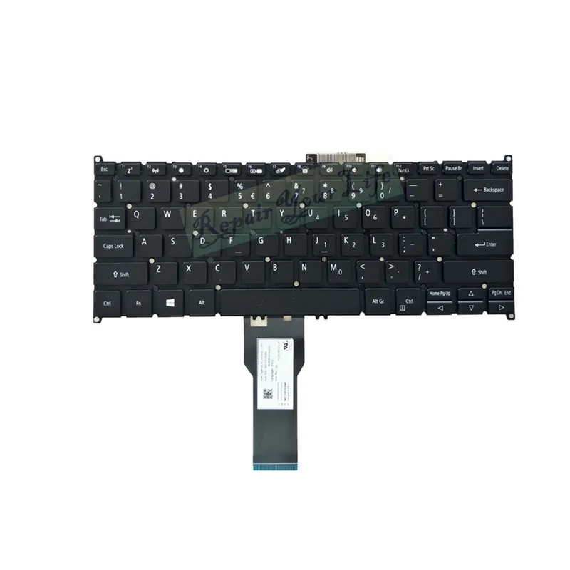 Inglês dos Eua Teclado do Portátil para Acer Rotação 53 Sp513-52n Sf114-32 Nki1313048 Acm16p Backlit Preto Atacado Fábrica 5 Sp513 51 52 - Imagem 2