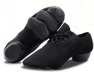 Black 3-front Sole Новинка, профессиональная обувь для латинских танцев для женщин и мужчин, современная танцевальная обувь для бальных танцев, женские кроссовки для аэробики, танцевальная обувь для учителя - Цвет: Black 3-front Sole