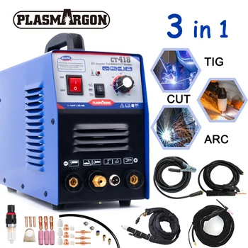 Online CT418 Tig/Cut/Mma 3 In 1 Multifunction Inverter Welding Machine Plasma Cutter 30A TIG ARC 120A Argon Electric Welder Equipment