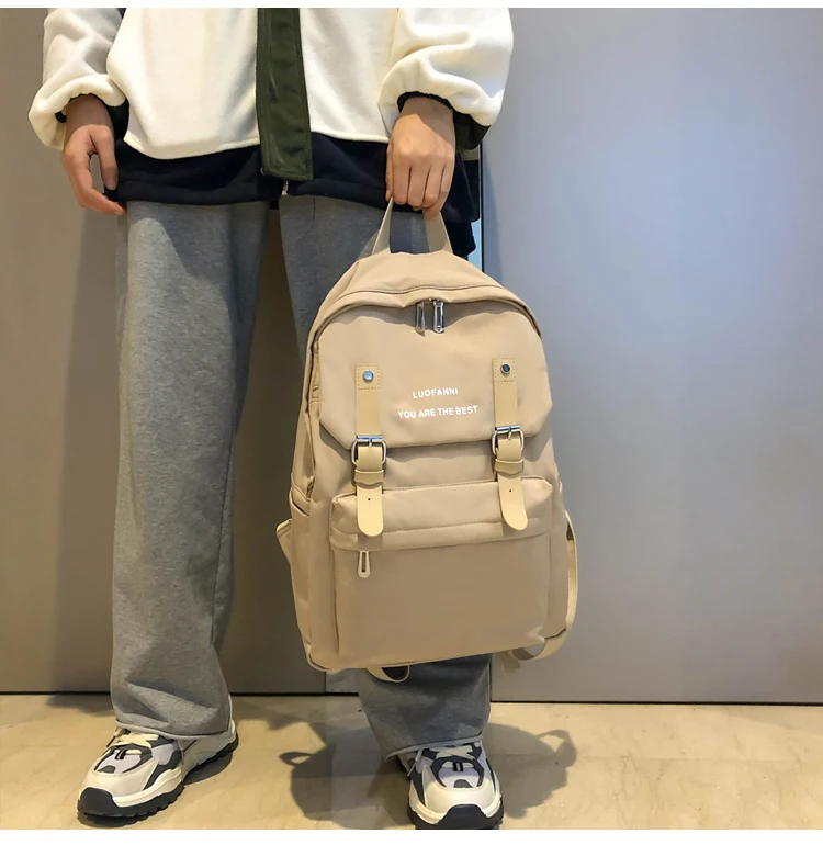Waterproof Nylon Backpack Women 2020 Shoulder Bag Anti-theft Travel Bagpack Large Backbag School Backpack Teenage Backpack W703