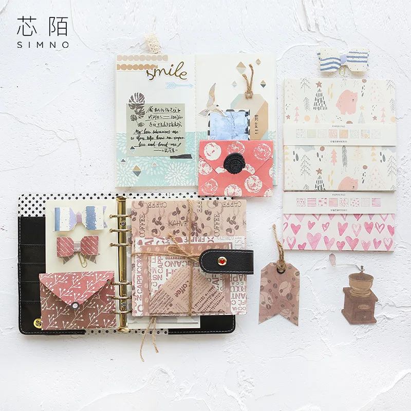 16 шт./лот Kawaii Memo Pad Универсальный декоративный оригами материал для DIY наклеек