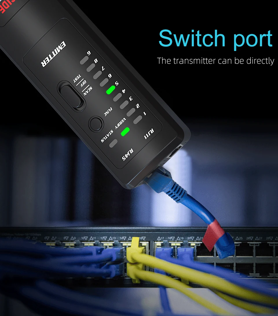 BSIDE FWT8X двухрежимный Сетевой провод трекер кабель тонер RJ45 RJ11 точный Ethernet LAN