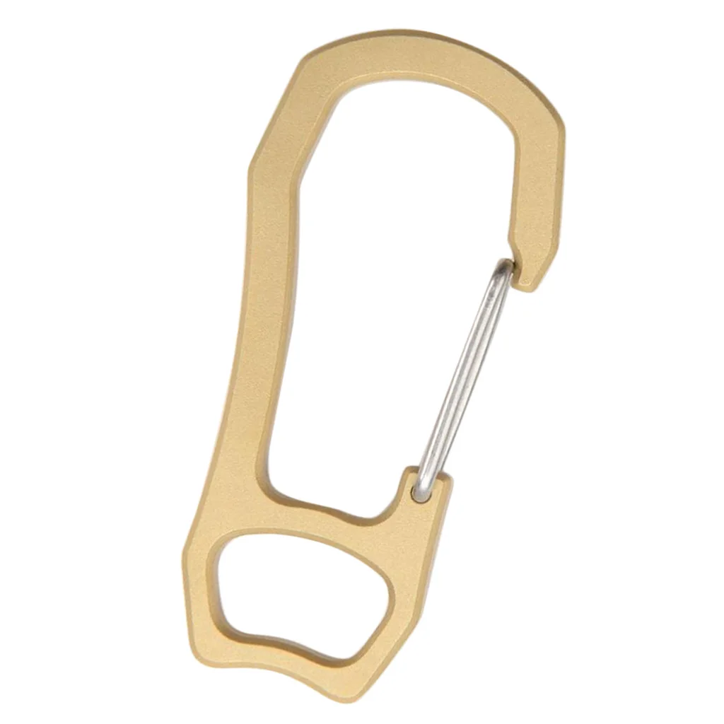 

Brass Key Chain Carabiner Clip Mini Spring Clasps Hooks Keyrings Copper