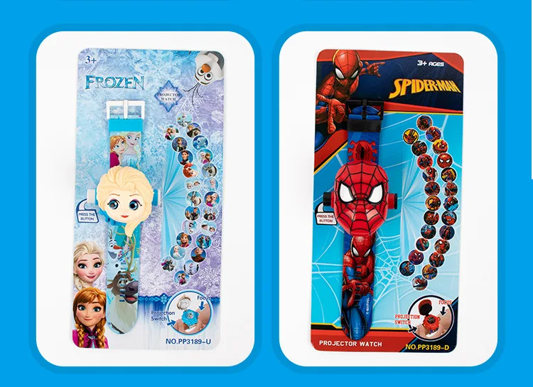 Disney Ice romance Minnie 3D Детские проекционные часы с мультяшным рисунком для мальчиков и девочек светодиодный дисплей часы Relogio Подарочная игрушка